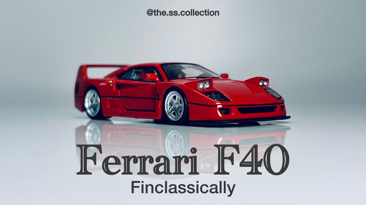 Ferrari F40 | Finclassically | Rosso Corsa | Pop-Up Headlights | Unboxing | 1:64 Scale