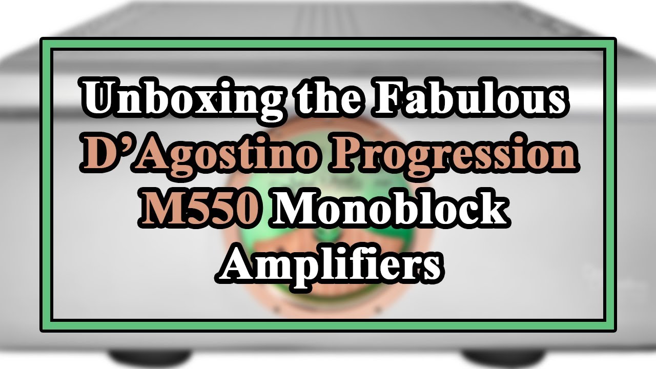 Распаковка великолепных моноблочных усилителей D’Agostino Progression M550
