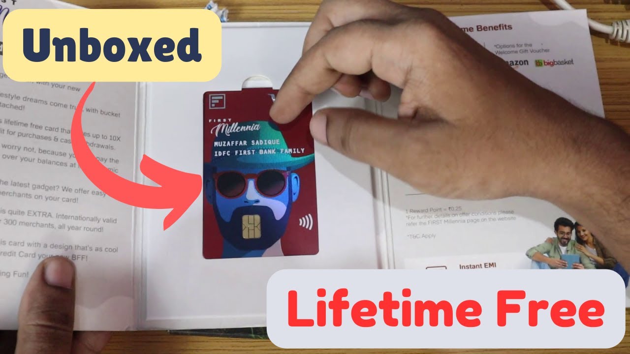 IDFC FIRST Bank FIRST Millennia Credit Card Unboxing | LIFETIME FREE Credit Card