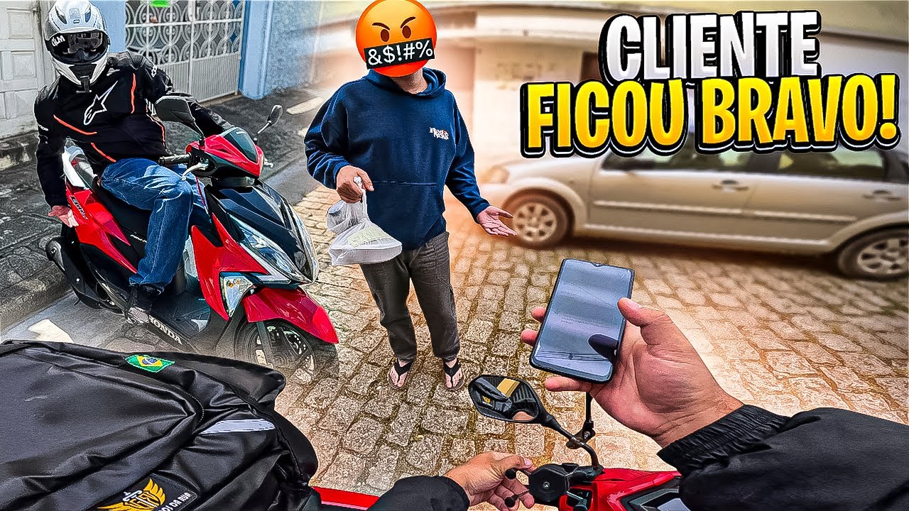 FUI PEDIR GORJETA NO IFOOD E DEU RUIM | SCOOTER ELITE 125cc