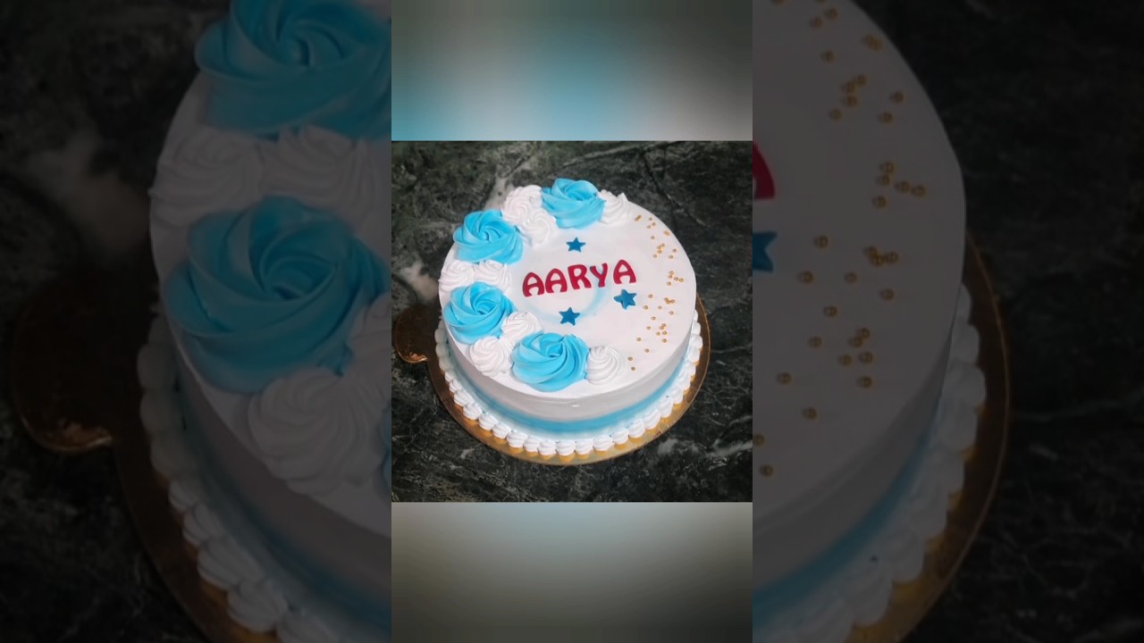simple cake design for baby boy #shortvideo #newdesign #simplecakes @annihomebaker