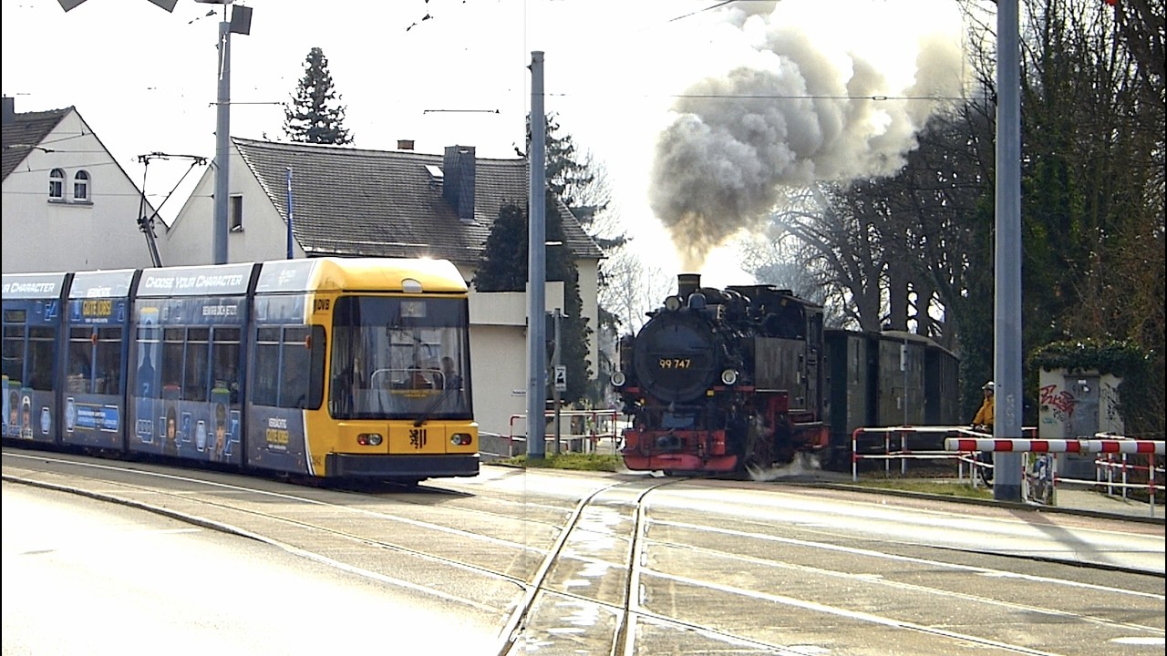 Dampfzüge unterwegs in Radebeul,  