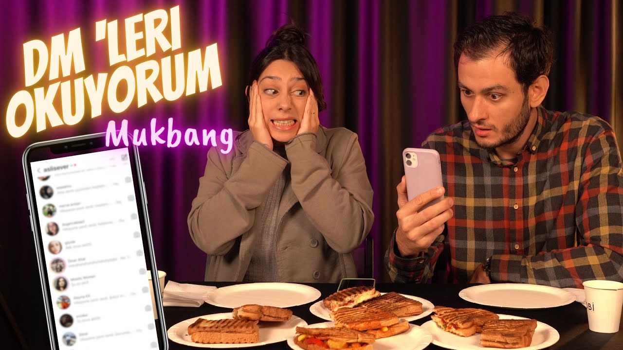 Sevgilimin Mesajlarını Okuyorum !!  MUKBANG