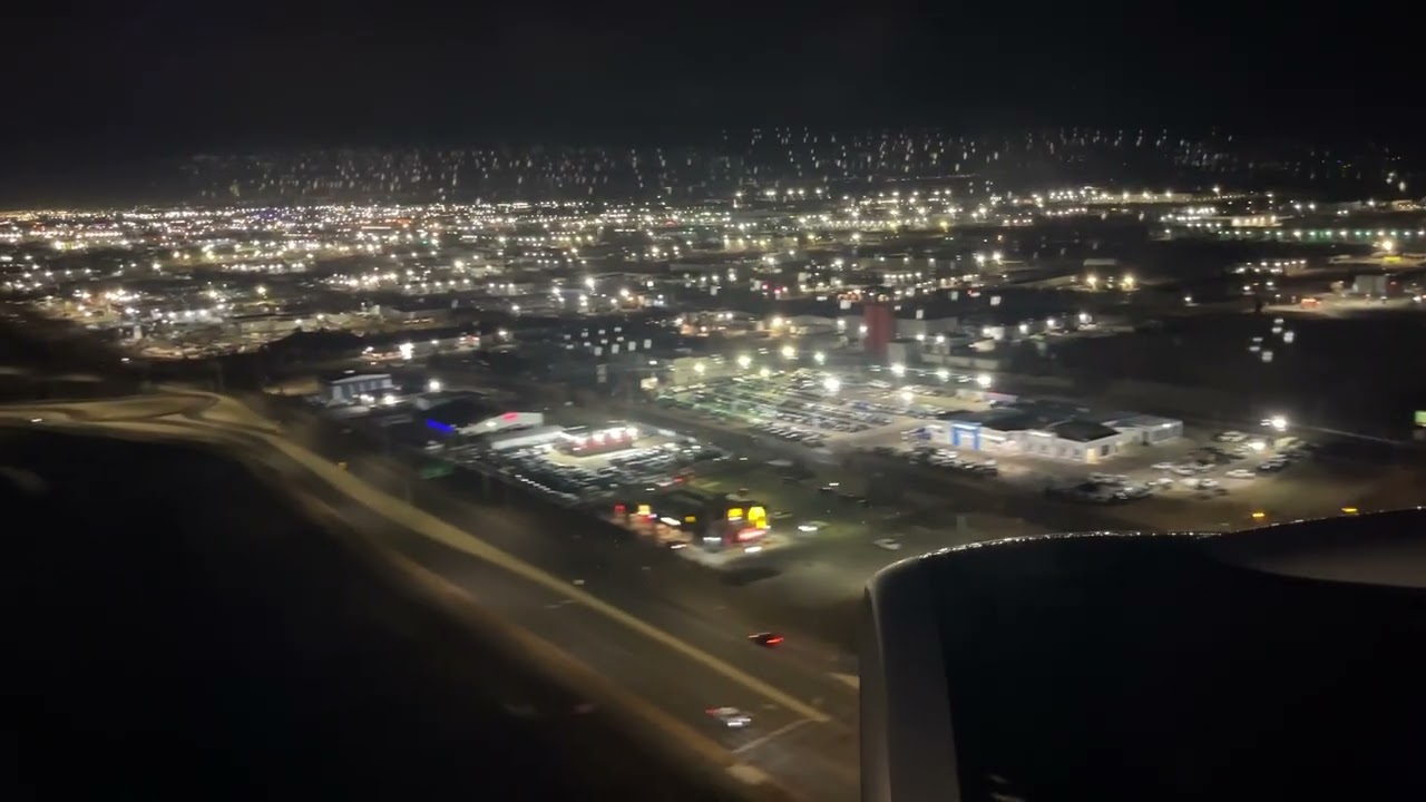 Air Canada Airbus A220 Landing in Edmonton International Airport in November 2025