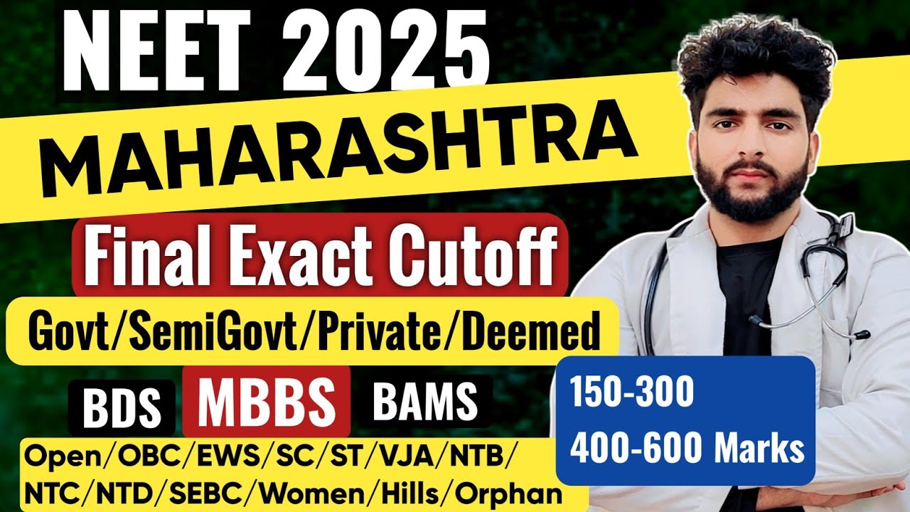 Maharashtra Neet 2025 Cutoff Govt SemiGovt Private Colleges Category Wise|Fee Structure CategoryWise