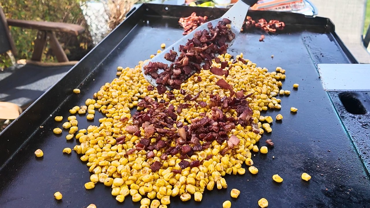 Griddle Recipe for Bacon Fried Corn:  Must Try!