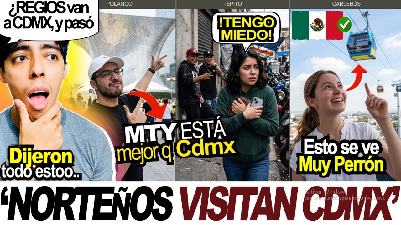 💥🇲🇽NORTEÑOS Viajan por PRIMERA VEZ a CDMX y quedan Impactados con EL CABLEBÚS Y LO GIGANTESCO QUE ES