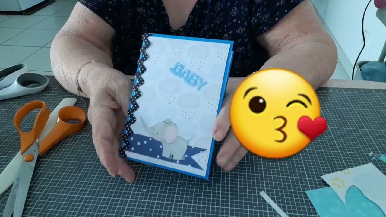 tuto carte felicitations de naissance