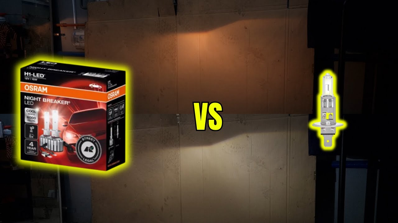 Светодиодная лампа OSRAM Night Breaker H1 против галогенной | Стоит ли покупать светодиодную лампу?