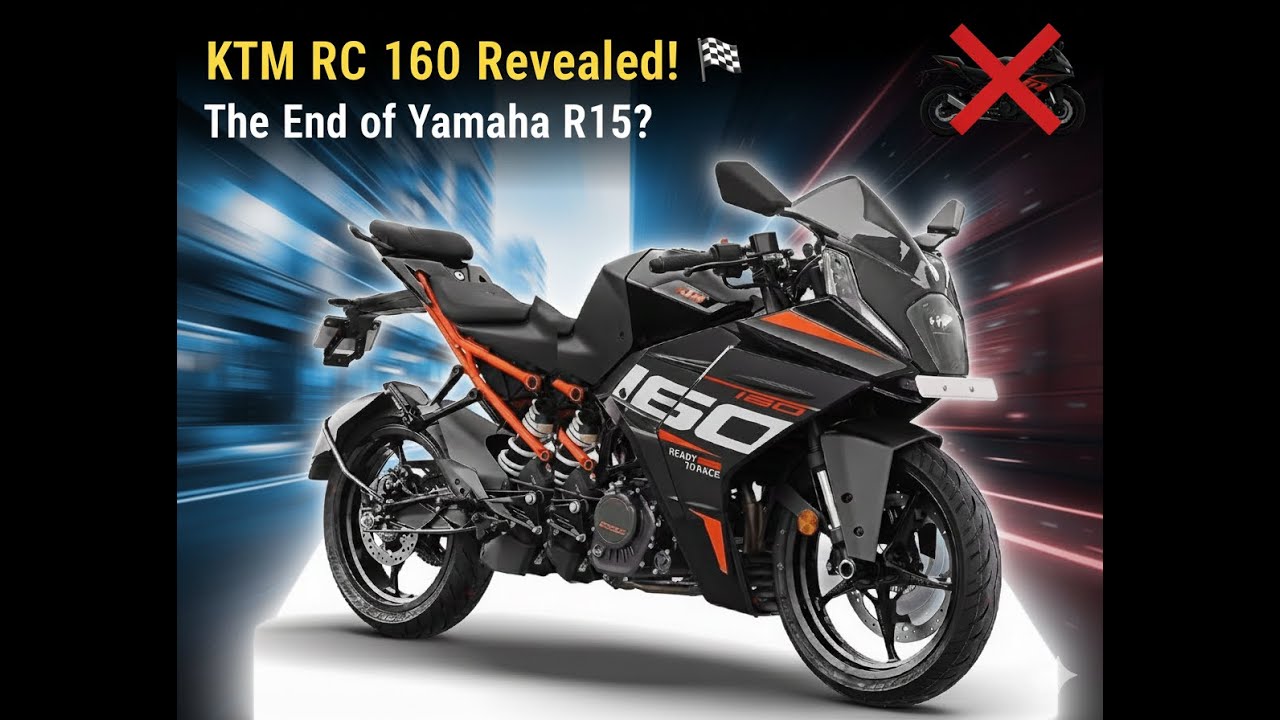 Представлен KTM RC 160 до официального запуска! 🏁 Yamaha R15 против KTM RC 160