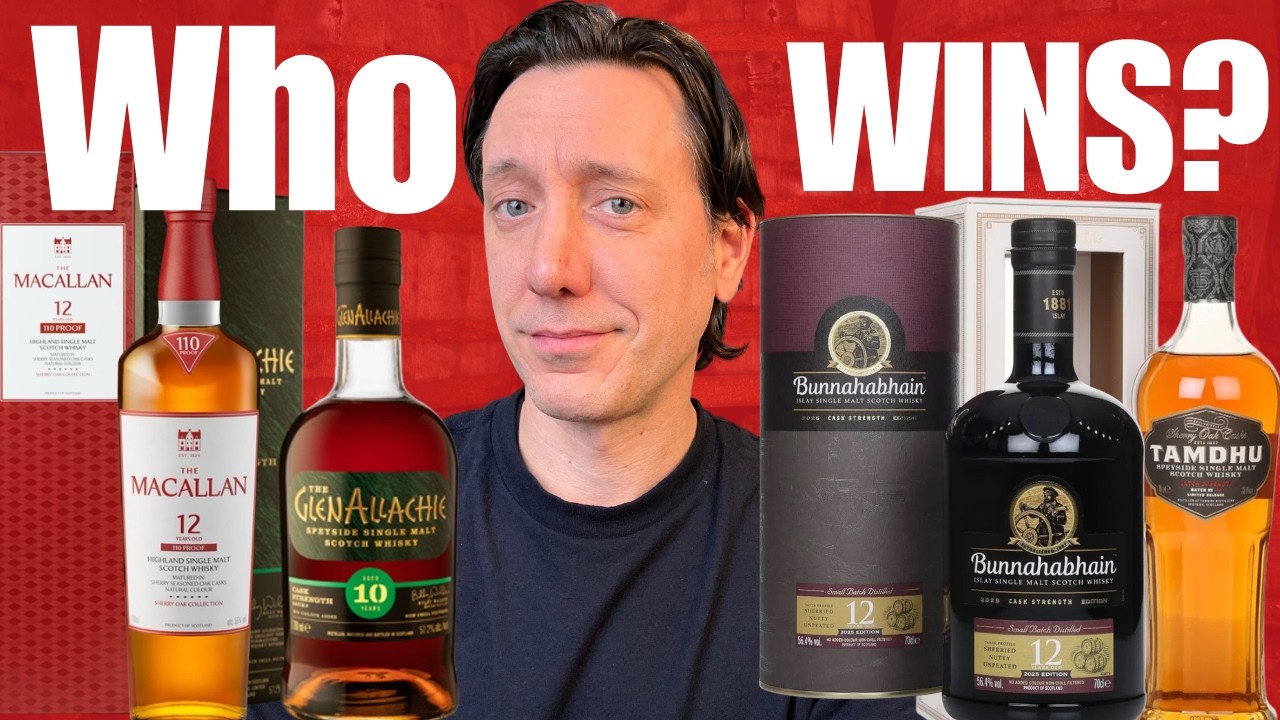 БОНУС: Слепая дегустация виски бочковой крепости - Macallan 12 (110 Proof), Bunna 12, GlenAllachi...