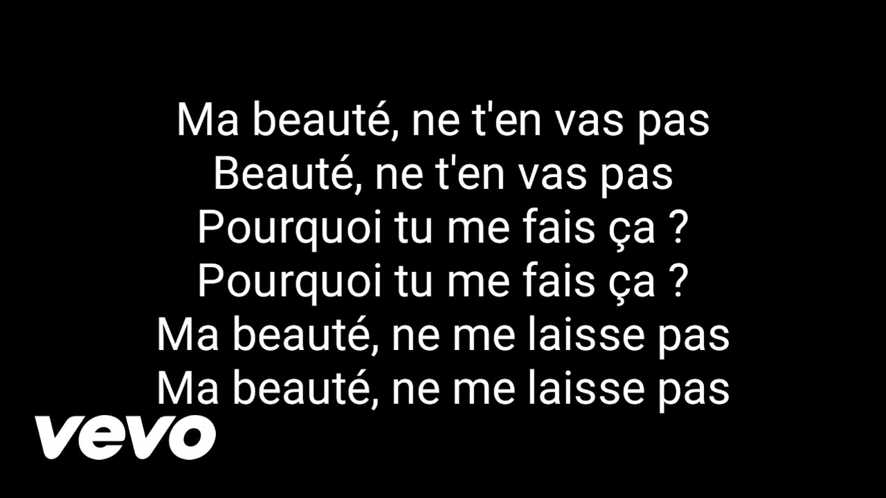 Maitre gims - Ma beauté ( Paroles )