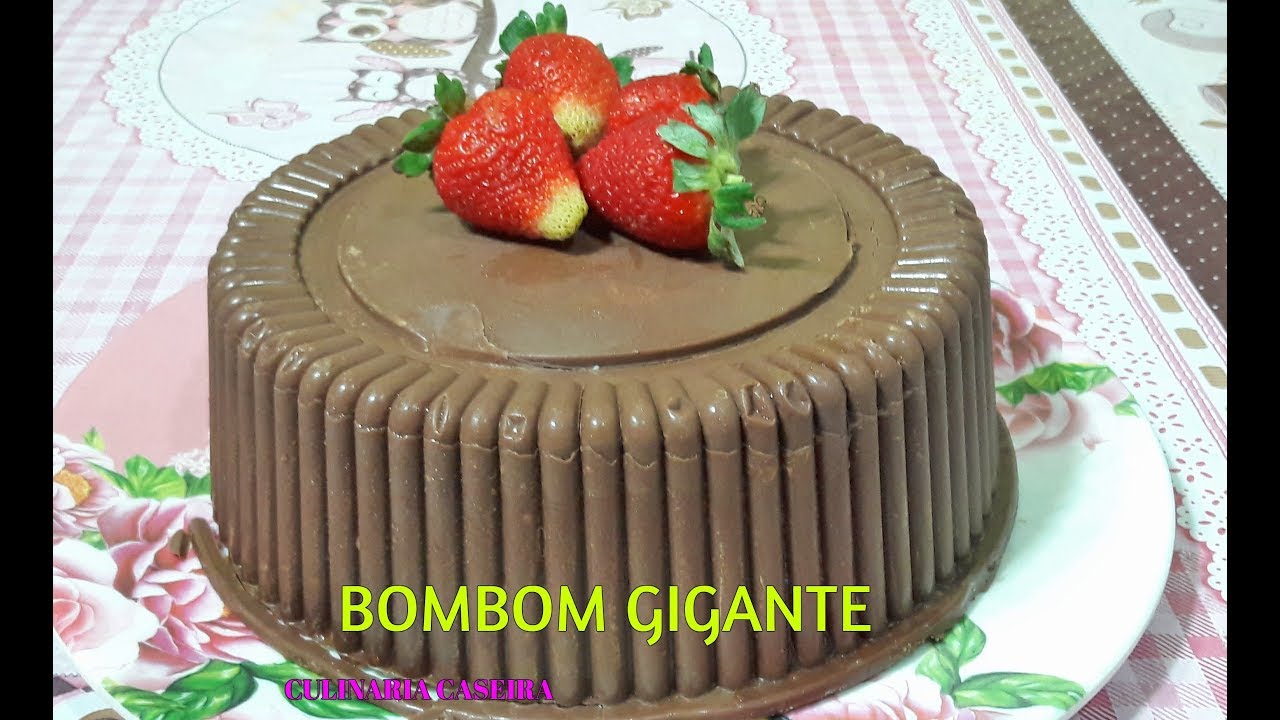BOMBOM GIGANTE DE MORANGO DELICIOSO E MUITO F&Aacute;CIL