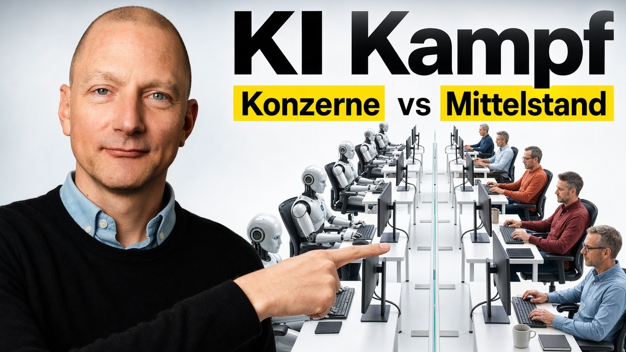 Mittelstand vs. Konzern bei KI - was Inhaber JETZT entscheiden m&uuml;ssen