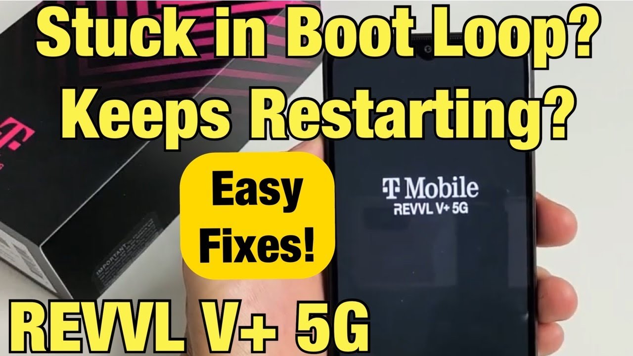 T-Mobile REVVL V+ 5G: зависает в цикле загрузки? Постоянная перезагрузка? Продолжает перезагружат...