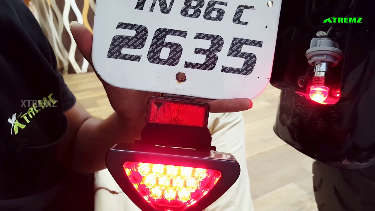 How to install triangle brake light | Danger Light Unboxing | Strobe LED light | #xtremz