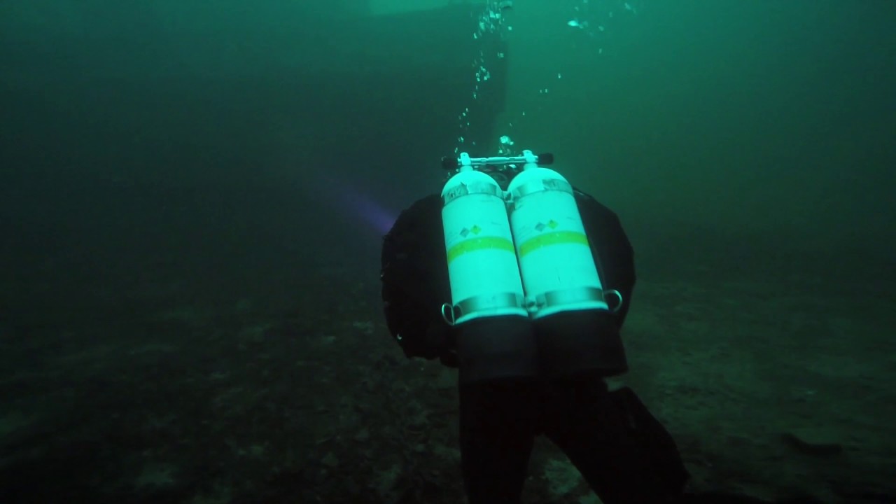 First dive on twinset for Darren