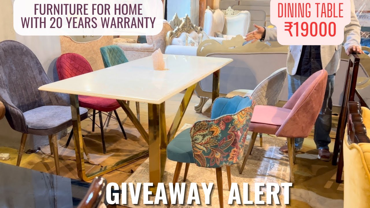 Sofa Bed Chairs Dining Table Home Decor Items Consoles Wardrobe From Factory | Free Bedsheets Swing