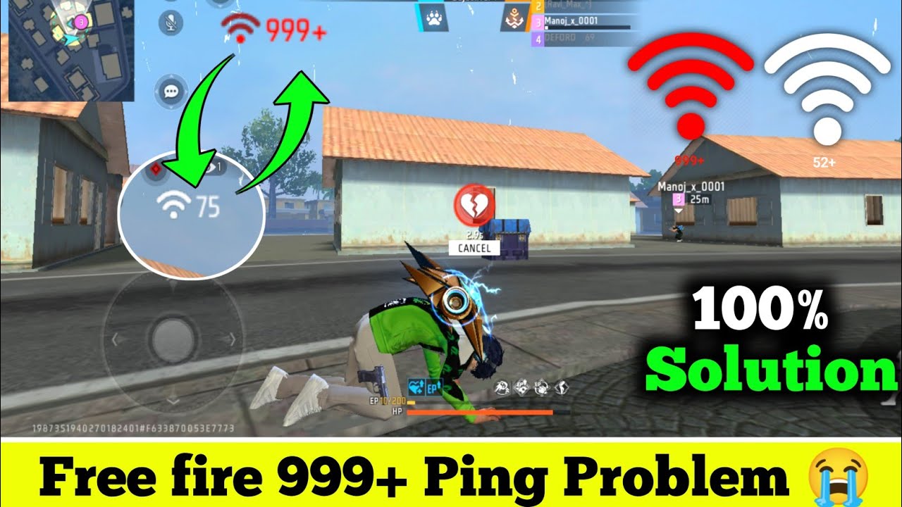 Free Fire 999+ Ping Problem | free fire network problem | free fire high ping problem solve 