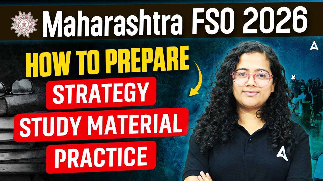 MAHARASHTRA FSO 2026 | HOW TO PREPARE FSO, Strategy, Study Material & Practice Paper | by Mahima Mam