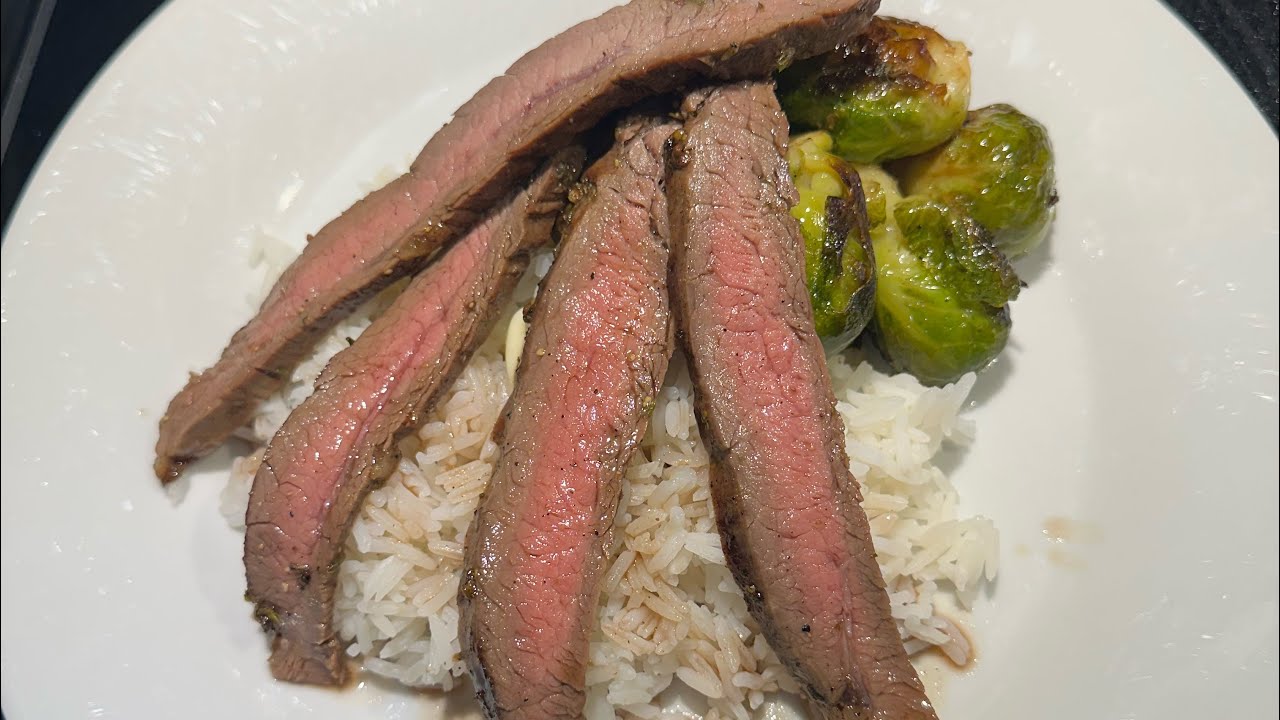 Dad makes Homestead Flank Steak #cooking #food #family #viralvideo #farming 