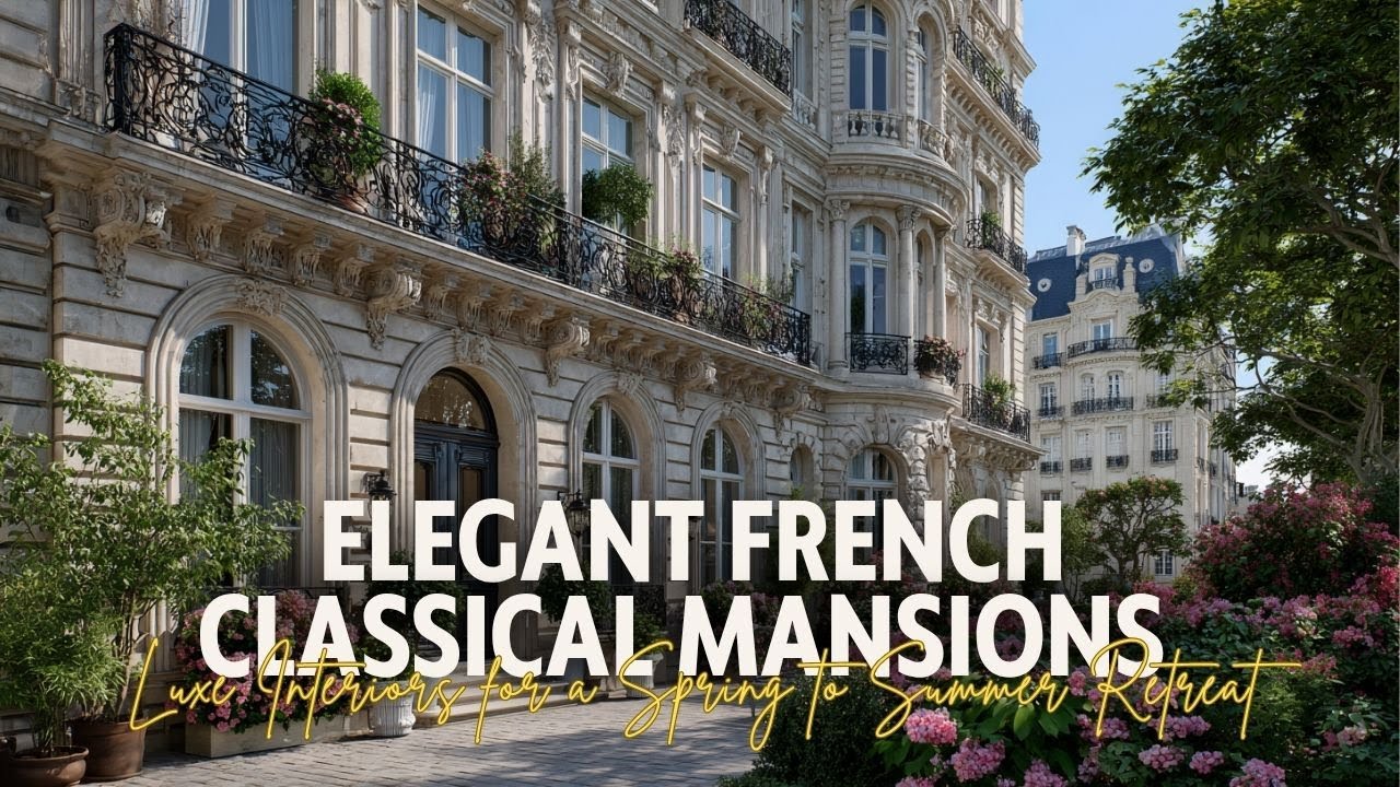 Elegant French Classical Mansions in Paris Luxe Interiors for a Spring to Summer Retreat 1