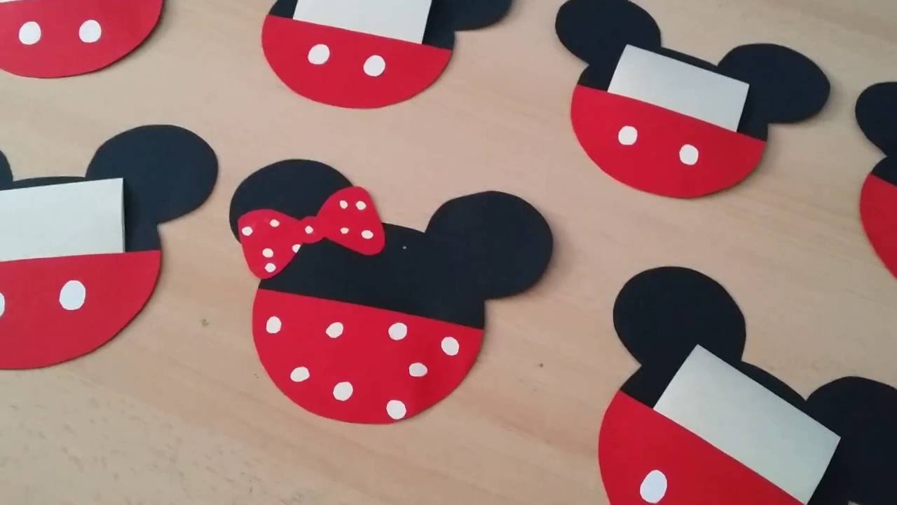 Inviti di compleanno Mickey mouse fai da te