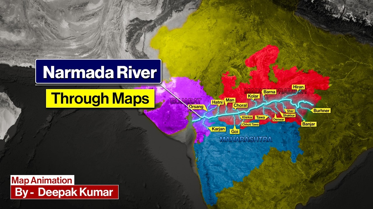 Narmada River Explained | Origin, Tributaries, Dams & Complete Geography | Indian Rivers