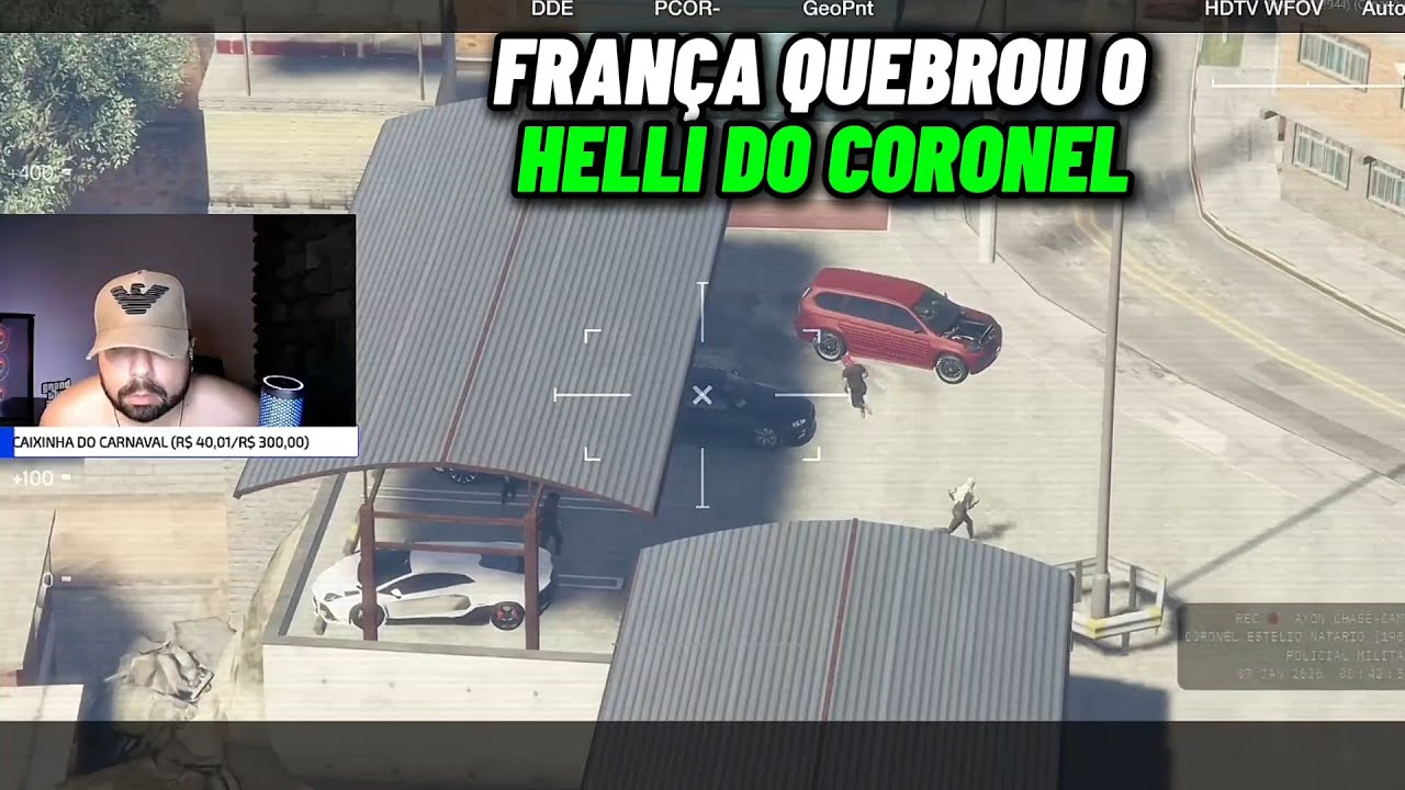 REAÇÃO DO CORONEL COM A FRANÇA AT1RANDO NO HELI DELE E LIGANDO PARA O KROOZZ
