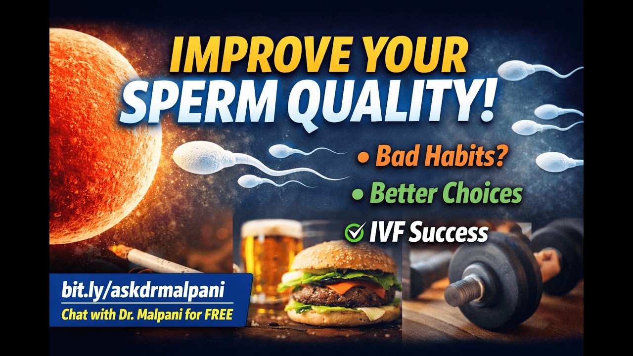 Lifestyle Factors That Affect Sperm Quality And How to Improve Them bit.ly/askdrmalpani #ivfindia