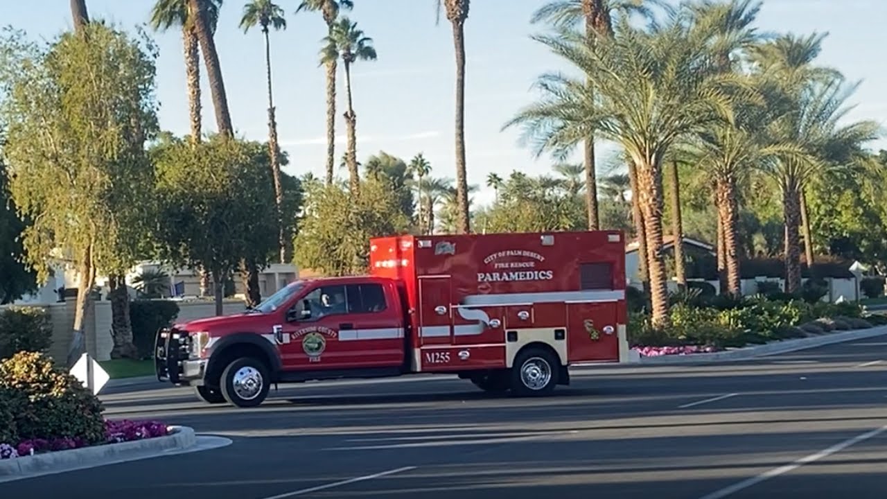 Riverside County Fire Department/CAL FIRE Engine 55 & Medic 255 Responding