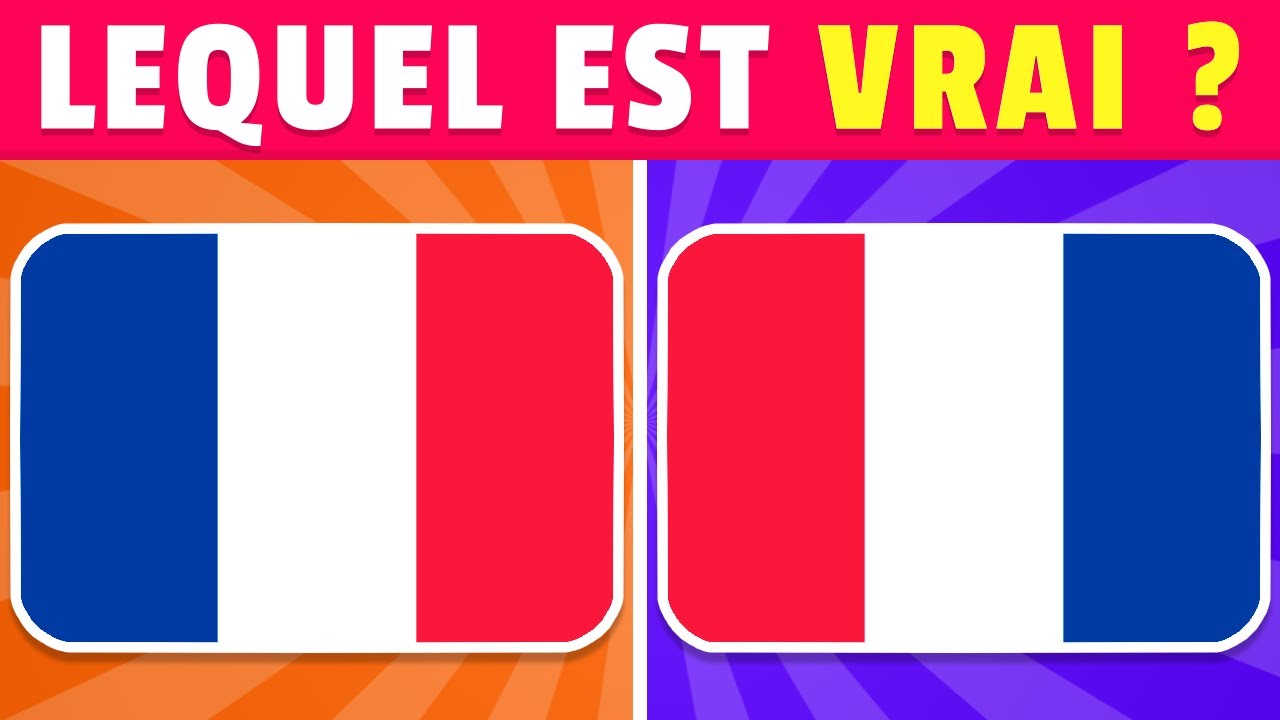 DEVINE le VRAI DRAPEAU 🚩 | Quiz Drapeaux