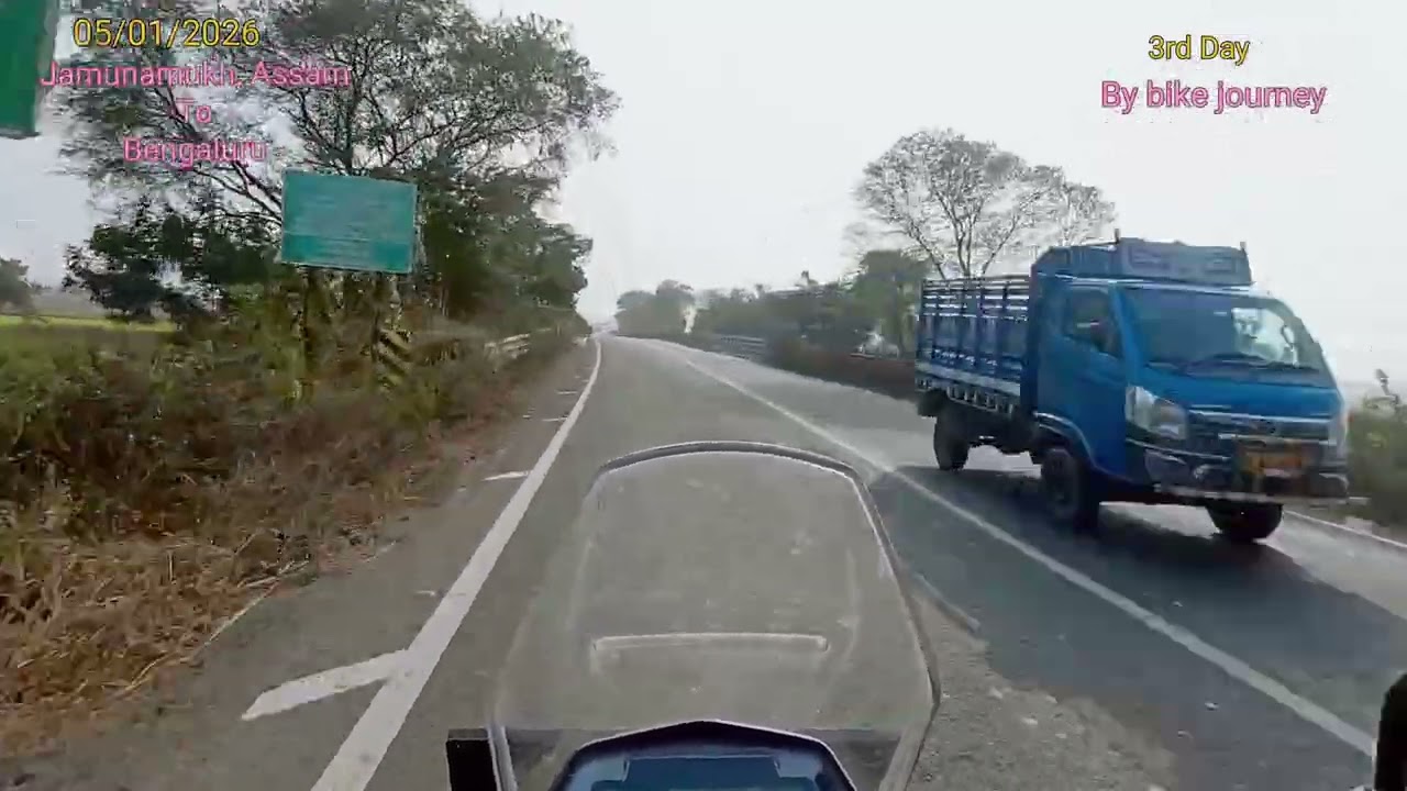 Assam To Bangalore solo bike journey