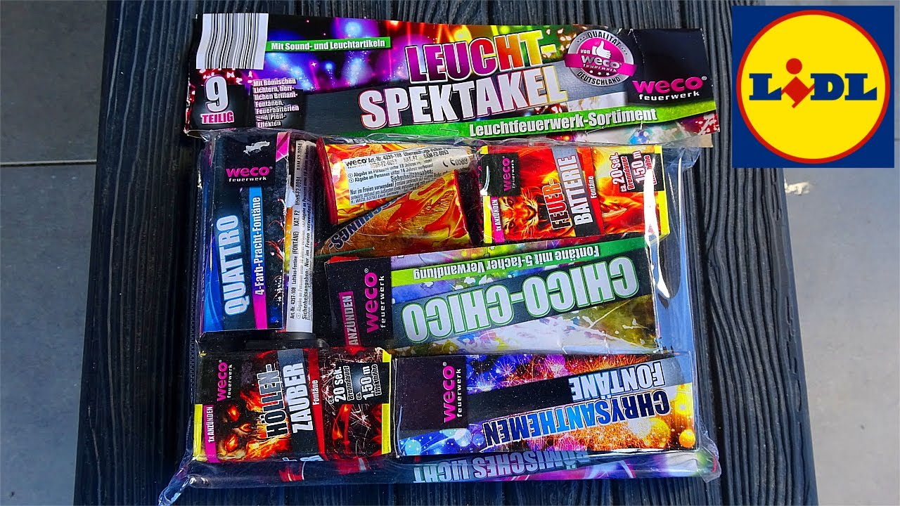 WECO LEUCHTSPEKTAKEL | 5,99€ Lidl | Feuerwerk