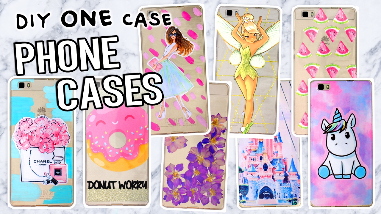10 DIY PHONE CASE ideas! Using ONE case! Disney, Tumblr & more!