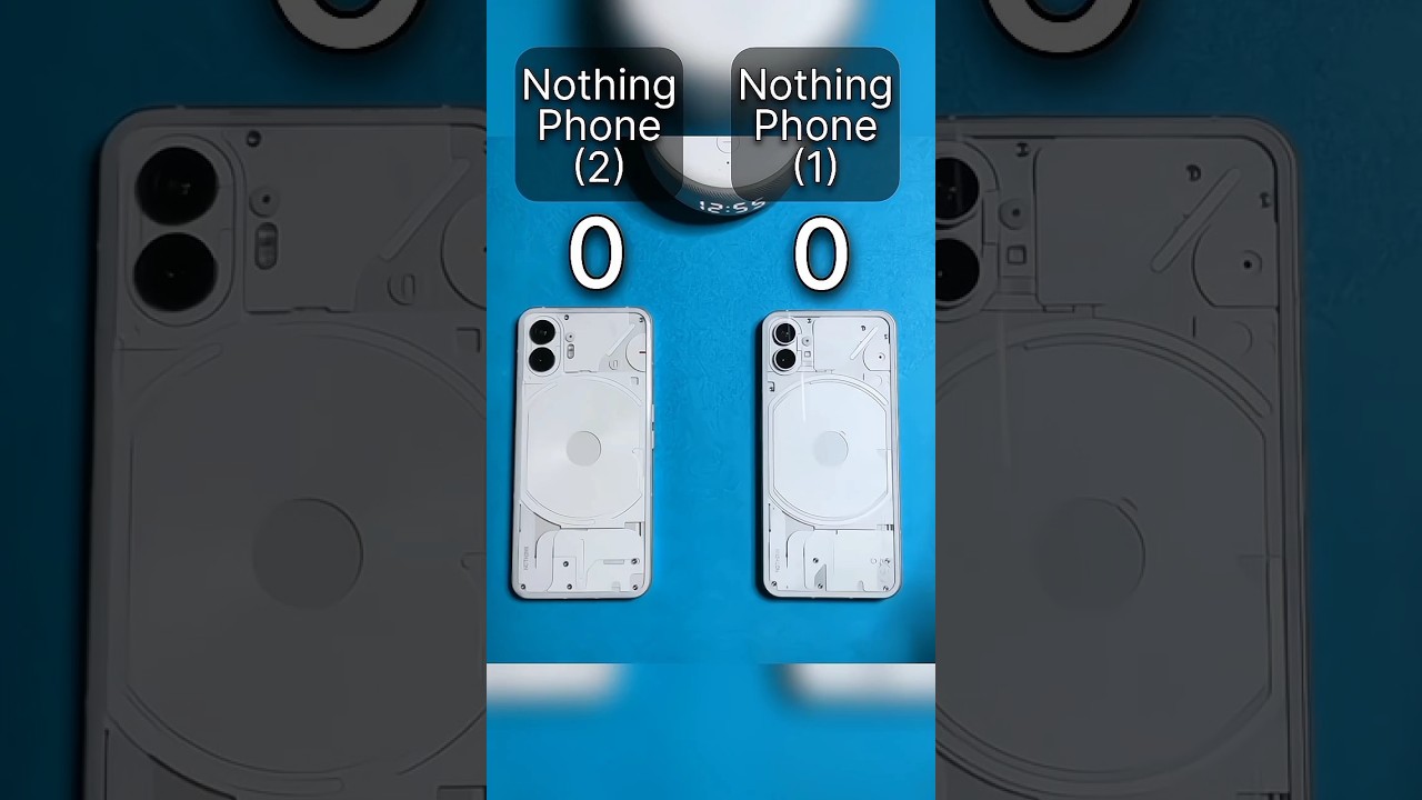 Nothing Phone (2) vs Nothing Phone (1) - Speed Test #shorts