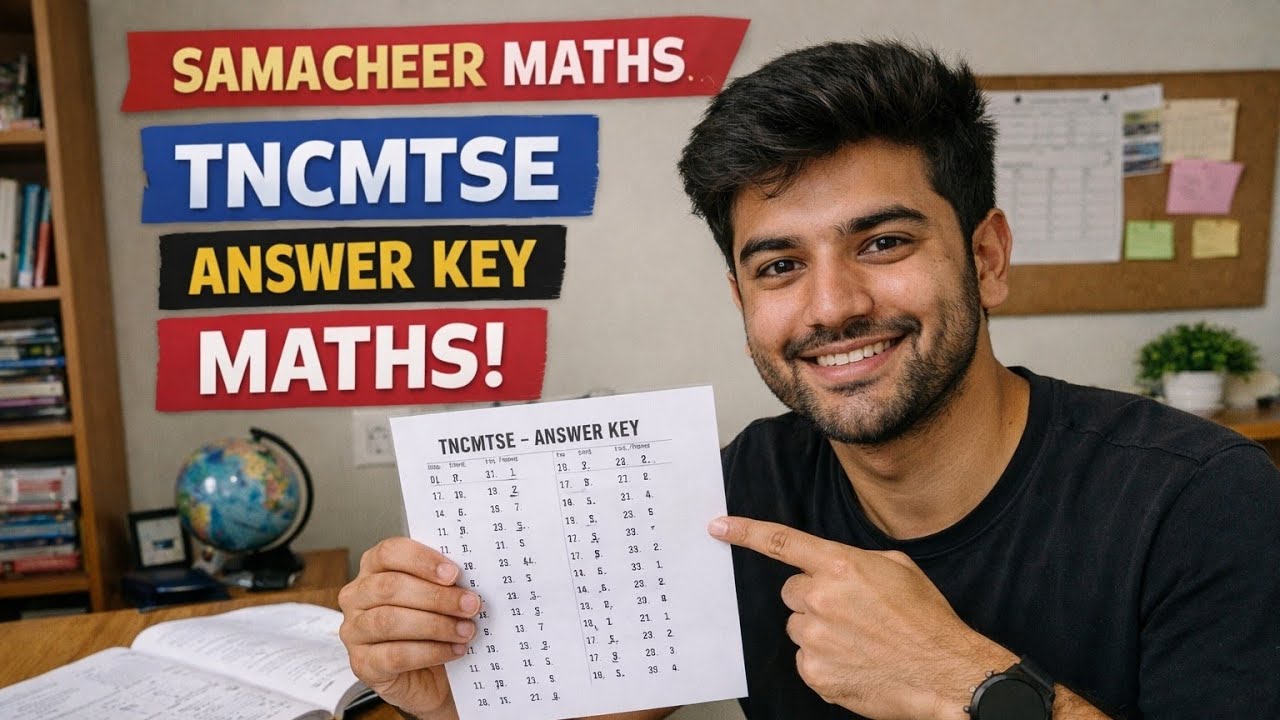 TAMILNADU CHIEF MINISTER TALENT SEARCH EXAMINATION ANSWER KEY FOR MATHS 60 QUESTIONS #TNCMTSE MATHS