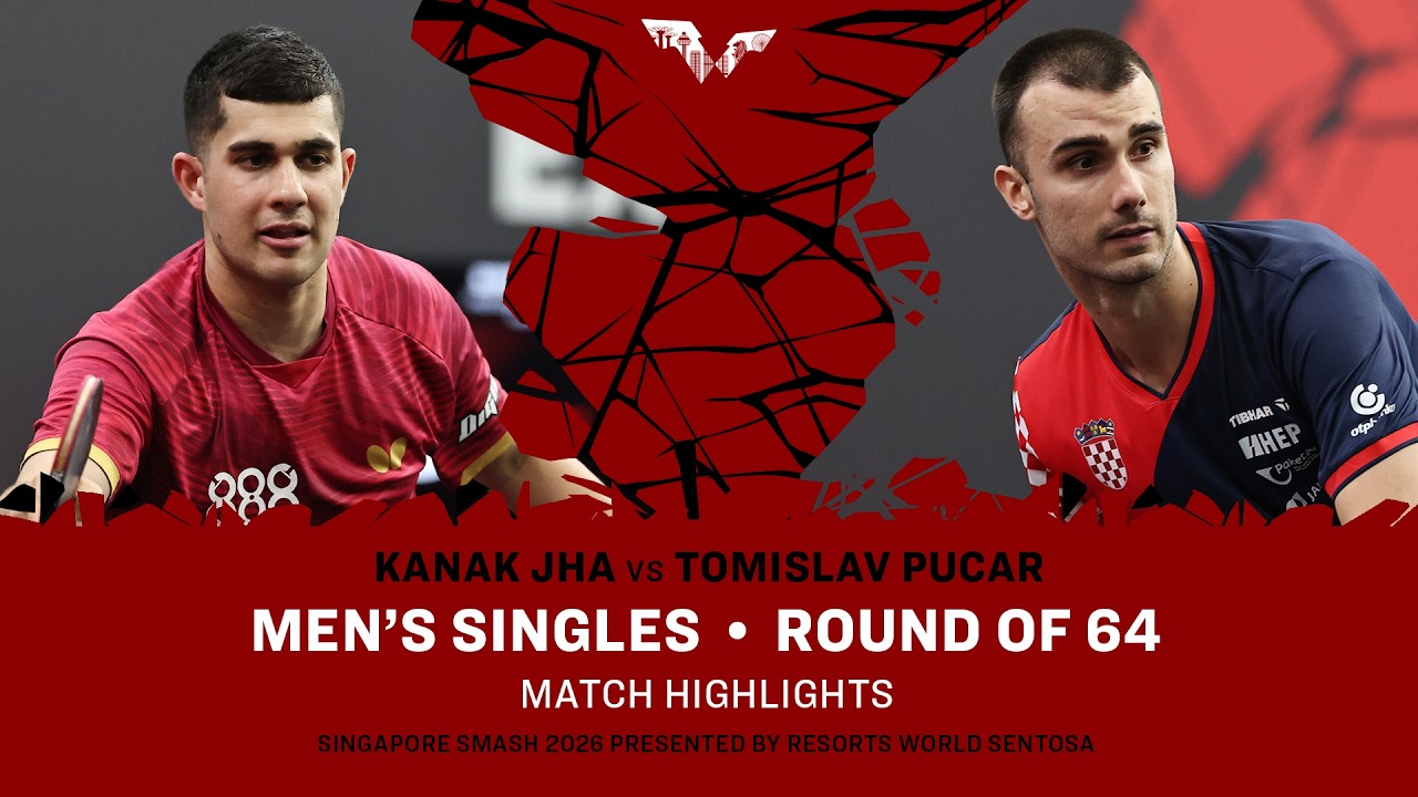 Kanak Jha vs Tomislav Pucar | MS R64 | #WTTSingapore2026