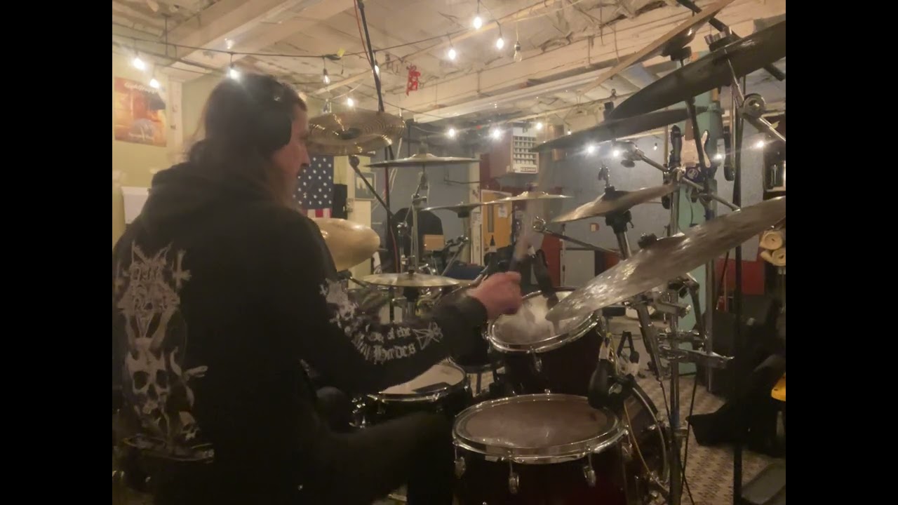 black metal drums w/ programmed guitars
