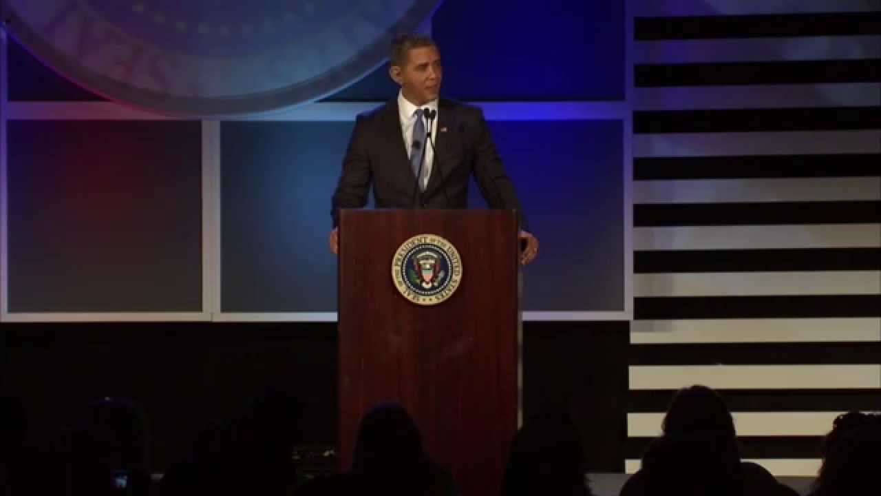 Comedian Reggie Brown as a Barack Obama Impersonator