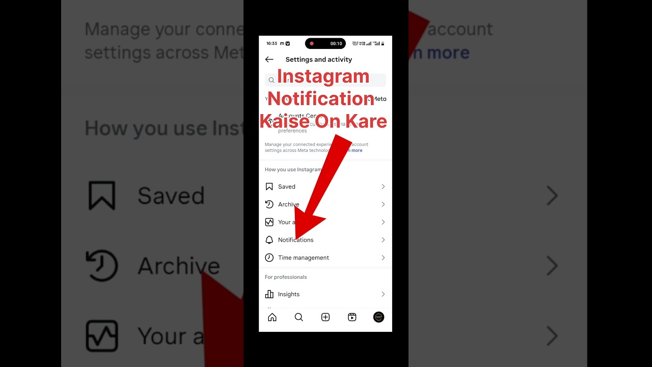 Instagram Notification On Kaise Kare | instagram notification not showing on home screen #viral