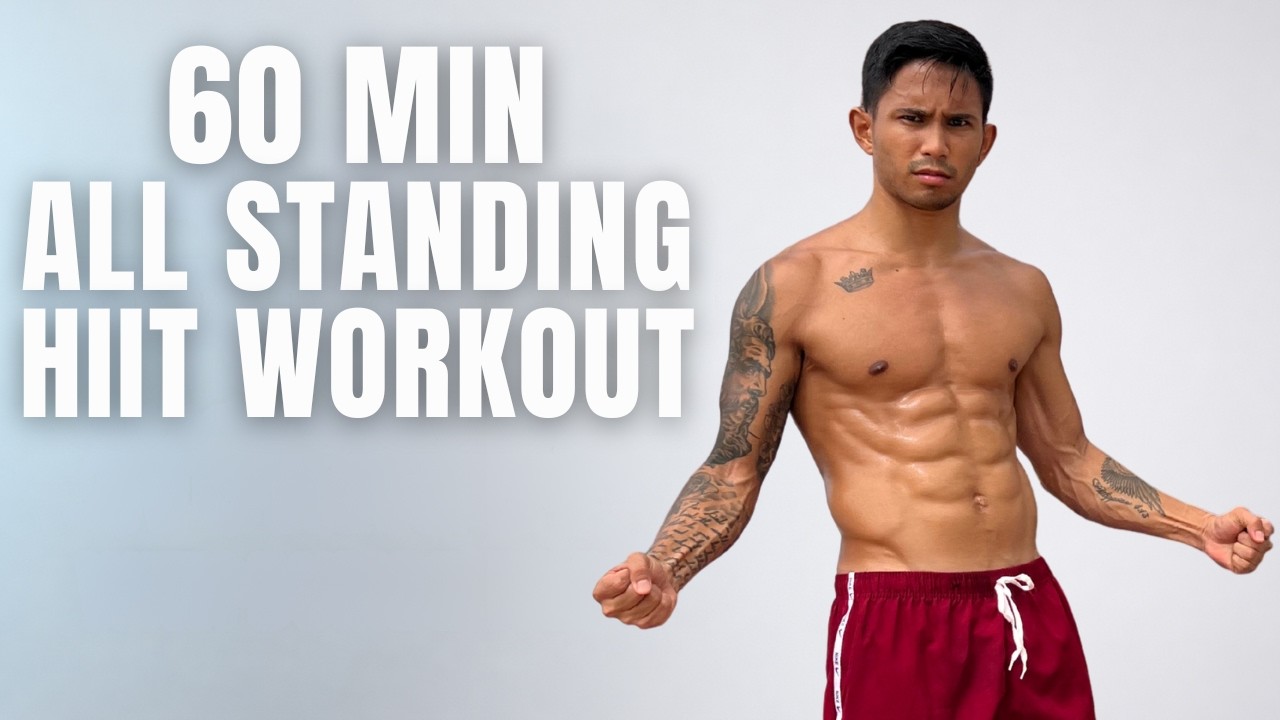 60 MIN ALL STANDING HIIT Workout 🔥 No Jumping Cardio | Low Impact Fat Burn At Home