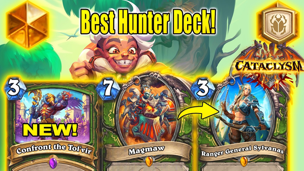 Over 90% Winrate With Best New Face Hunter Deck To Craft Right Now At CATACLYSM | Hearthstone