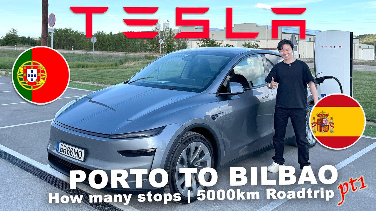 TESLA Model Y Road Trip: Porto to Bilbao | Model Y Juniper Launch Edition