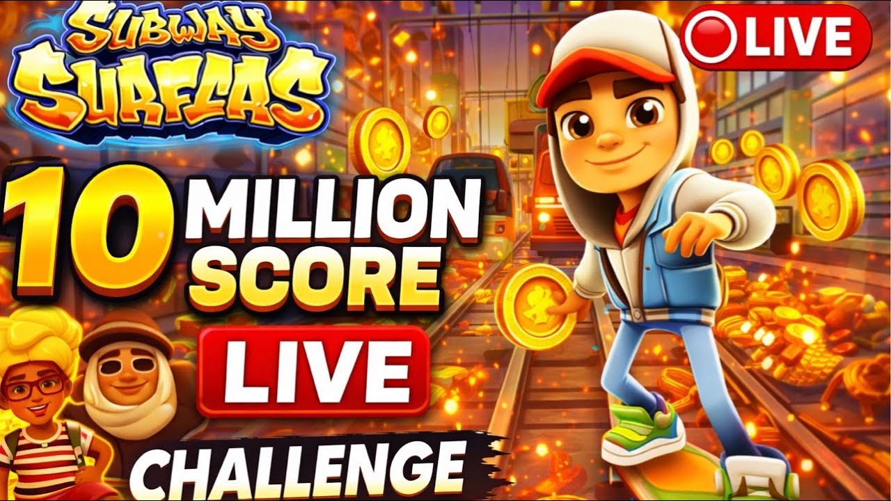 Subway Surfers LIVE 🔴 | 10 MILLION High Score Challenge Part 1