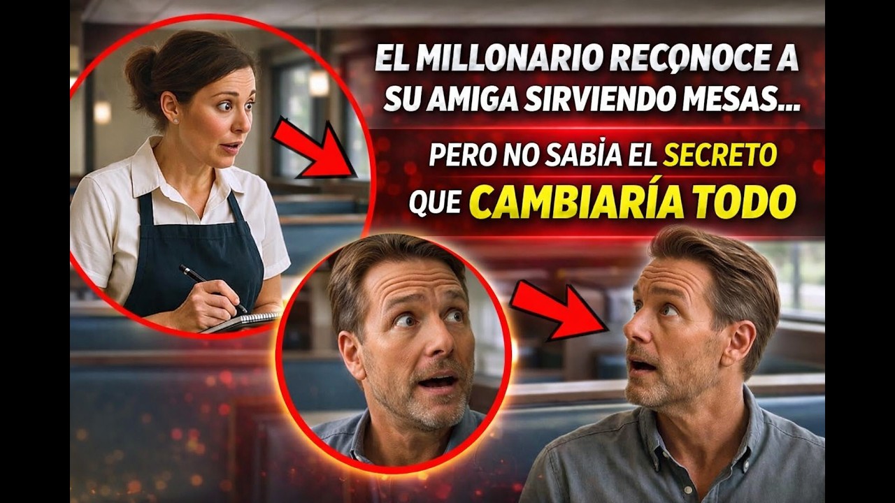 El Millonario Reconoce a su Amiga Sirviendo Mesas… Pero No Sabía el Secreto que Cambiaría Todo