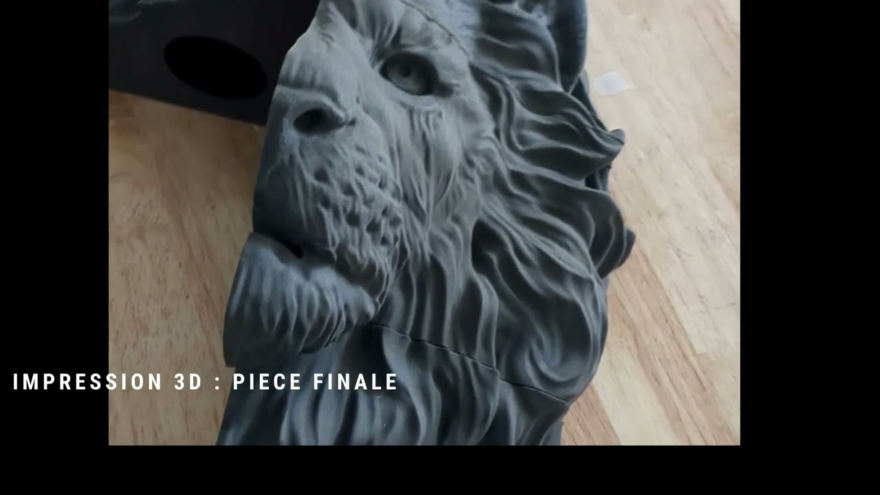 🦁 Lion 3D  L'Art de l'Impression en Trois Dimensions