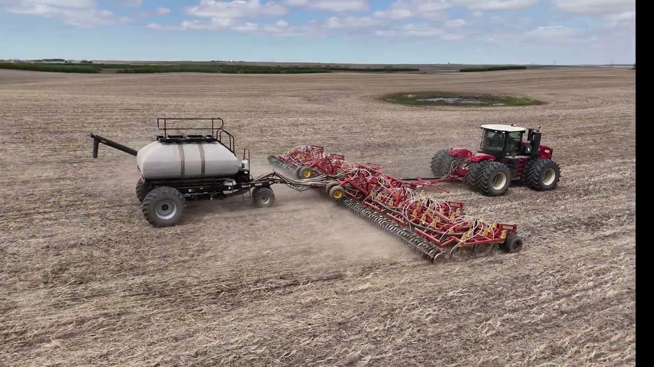 Seeding Lentils 2025 Narrated Bourgault 5710 Drill Flex coil Tank