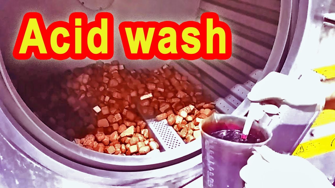 How to acid wash jeans with potassium permanganate by using cork sheet