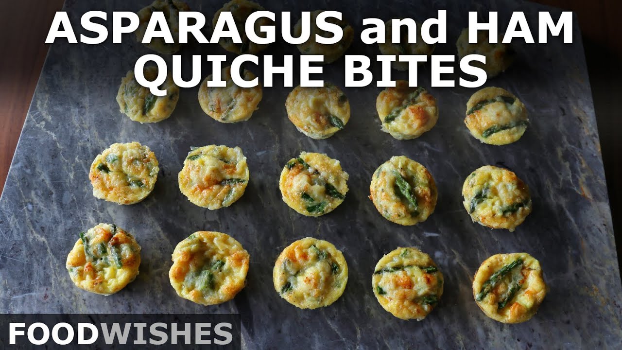 Asparagus & Ham Quiche Bites | Fun-Sized Crust-less Quiche | Food Wishes
